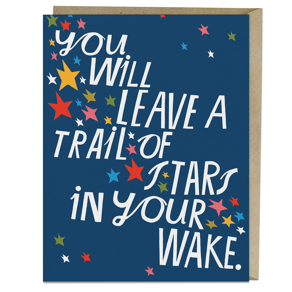 Em & Friends Trail Of Stars Card Blank Greeting Cards with Envelope by Em and Friends, SKU 2-02638