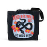 view Em & Friends Underestimate Us Tote Bag by Em and Friends, SKU 2-02681