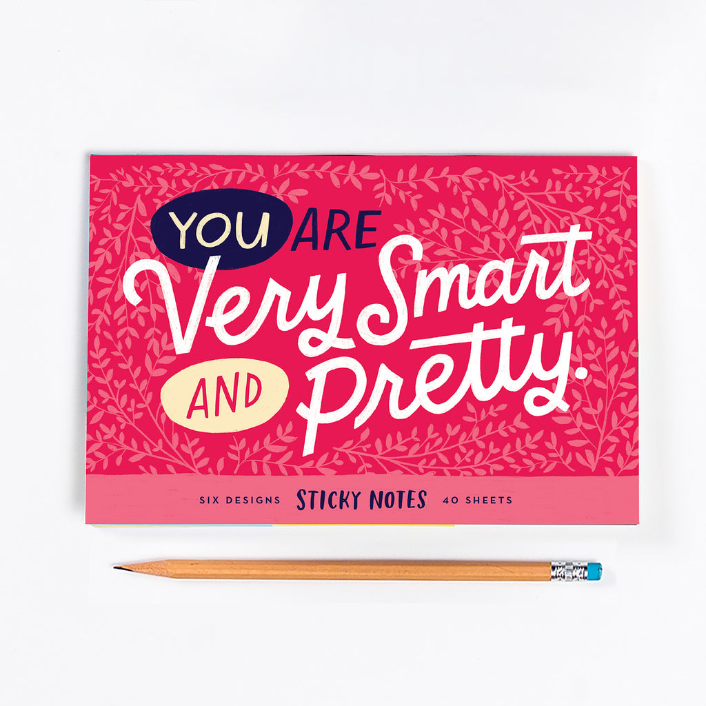 You Are Very Smart and Pretty Sticky Note Packet