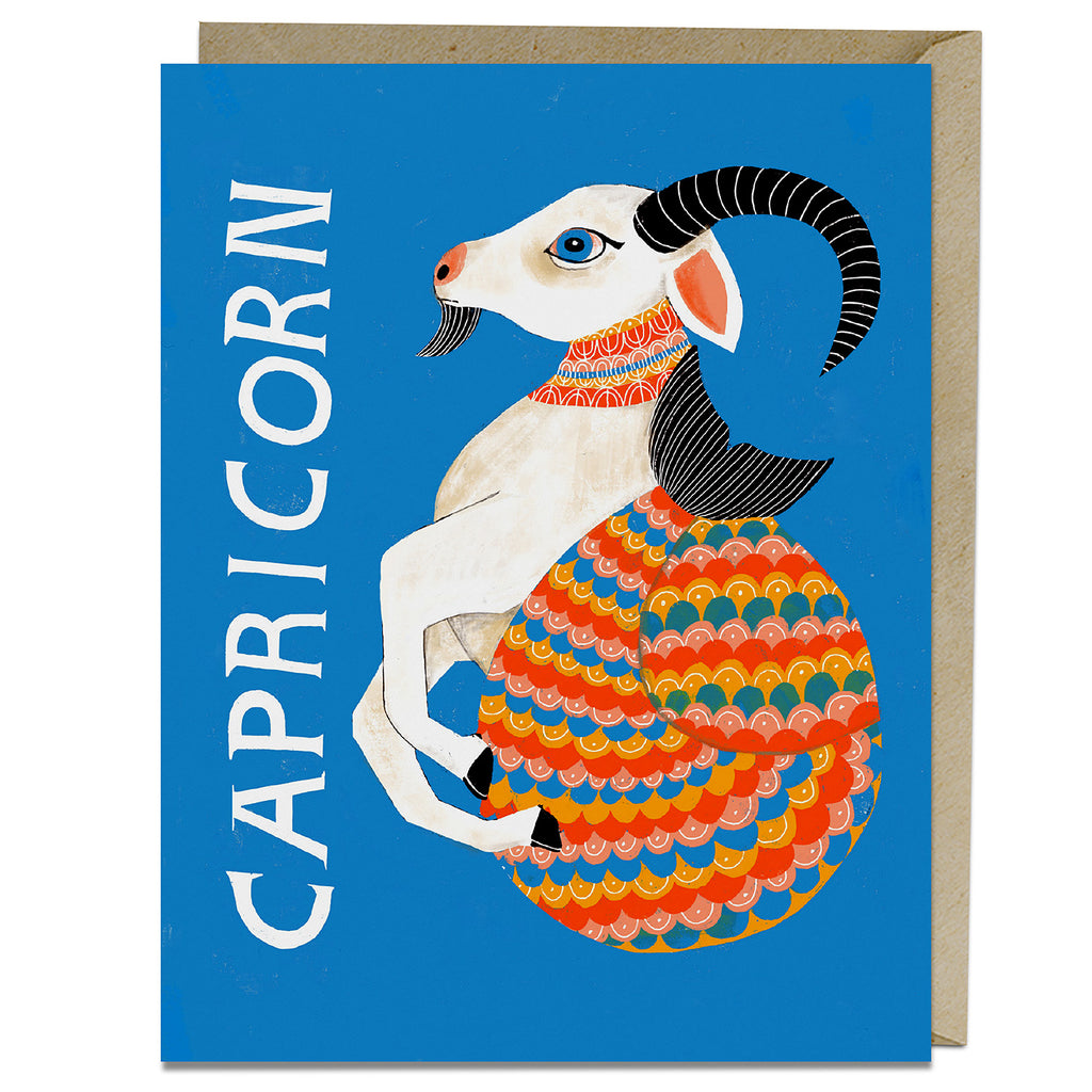 Em & Friends Capricorn Zodiac Card Blank Greeting Cards with Envelope by Em and Friends, SKU 2-02700
