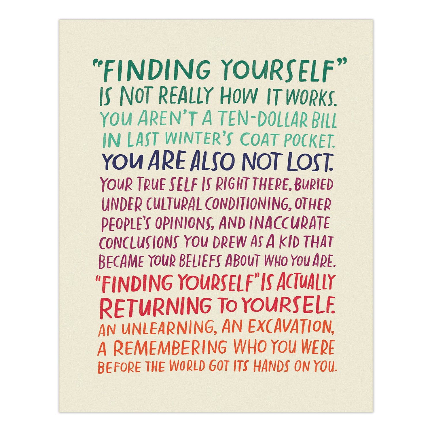 Found Yourself Finding Yourself Art