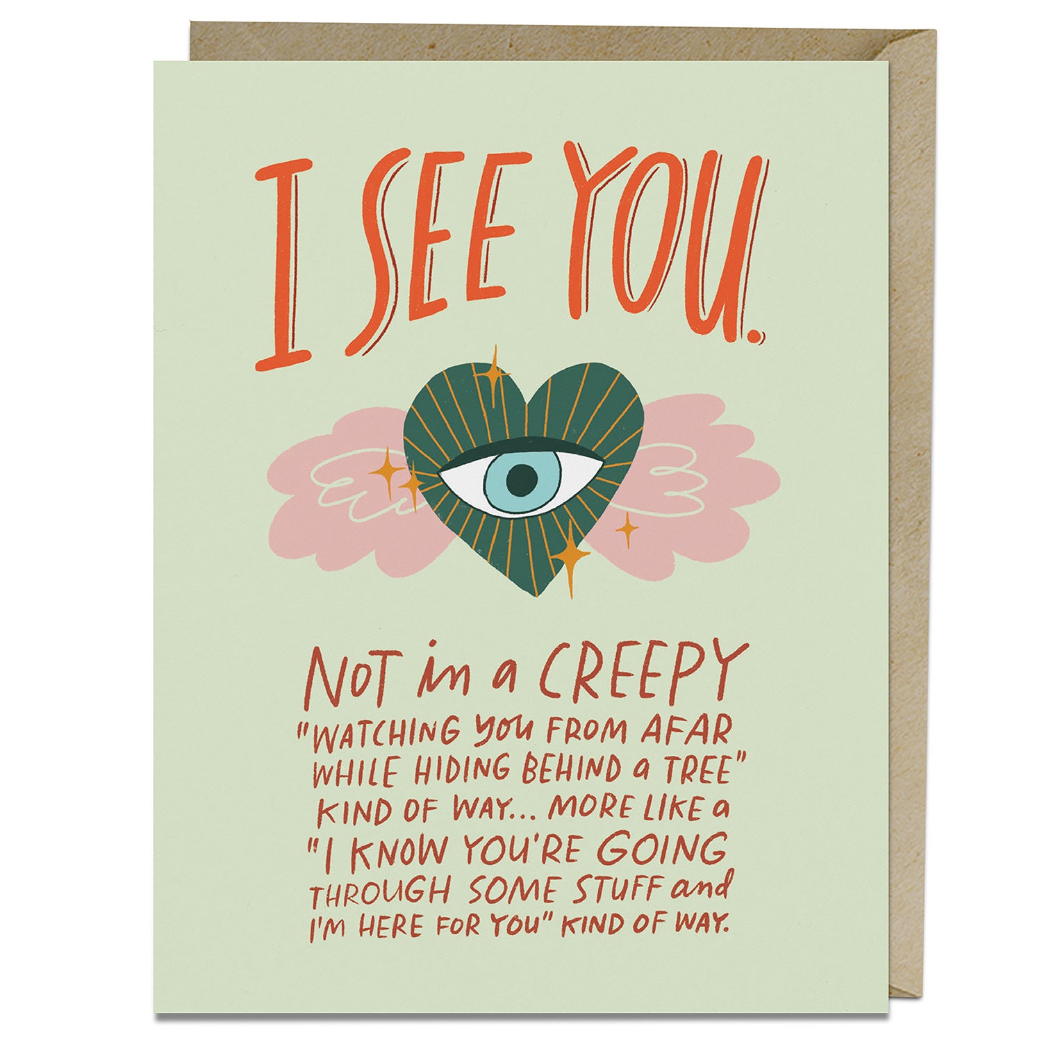 I See You Card Empathy Card Sympathy Card By Em & Friends