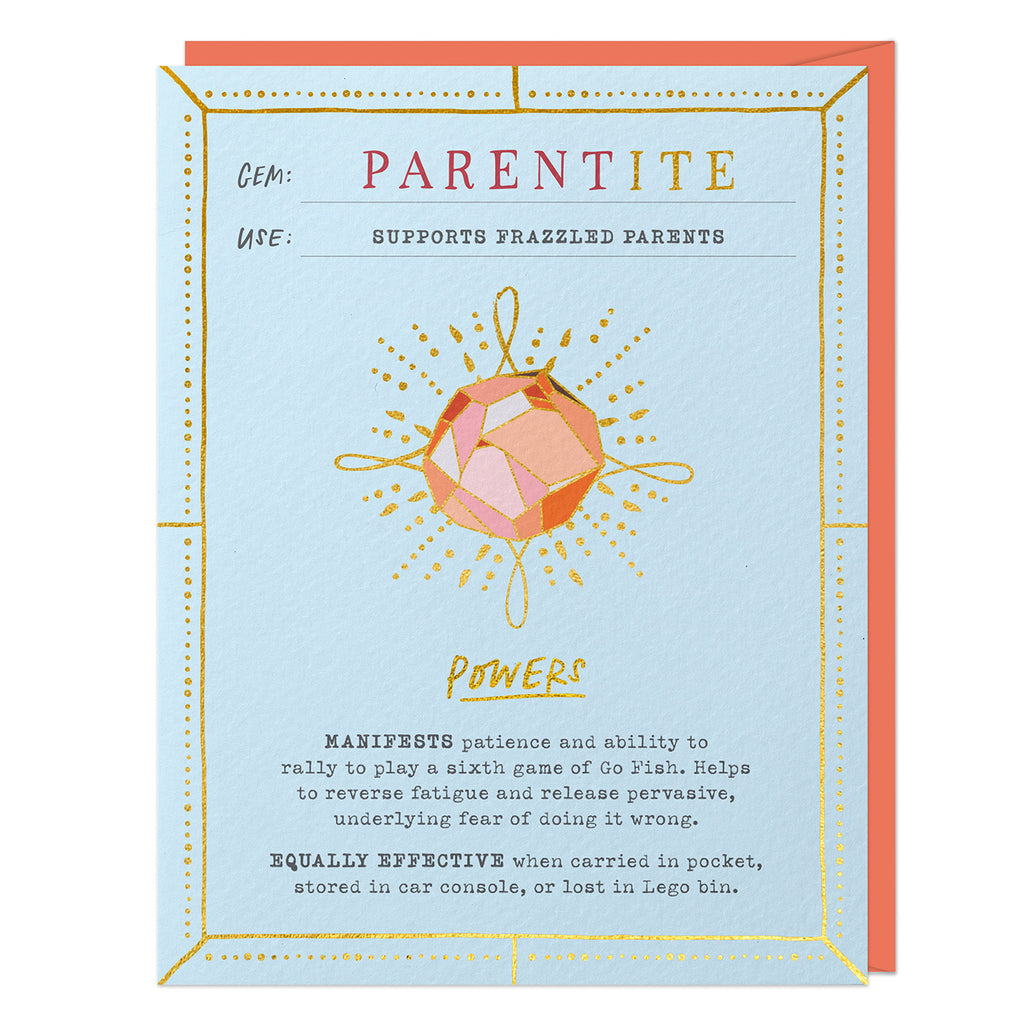 Em & Friends Parentite Fantasy Stone Card (No Pin) Blank Greeting Cards with Envelope by Em and Friends, SKU 2-02795