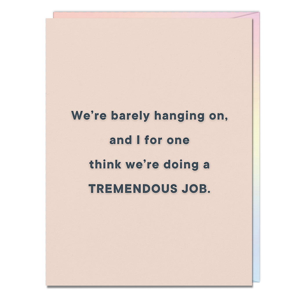 Em & Friends We’re Doing A Tremendous Job Encouragement Card Blank Greeting Cards with Envelope by Em and Friends, SKU 2-02860