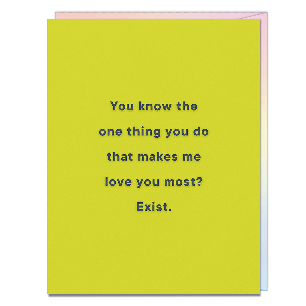 Em & Friends One Thing, Love You Most / Exist Card Blank Greeting Cards with Envelope by Em and Friends, SKU 2-02862