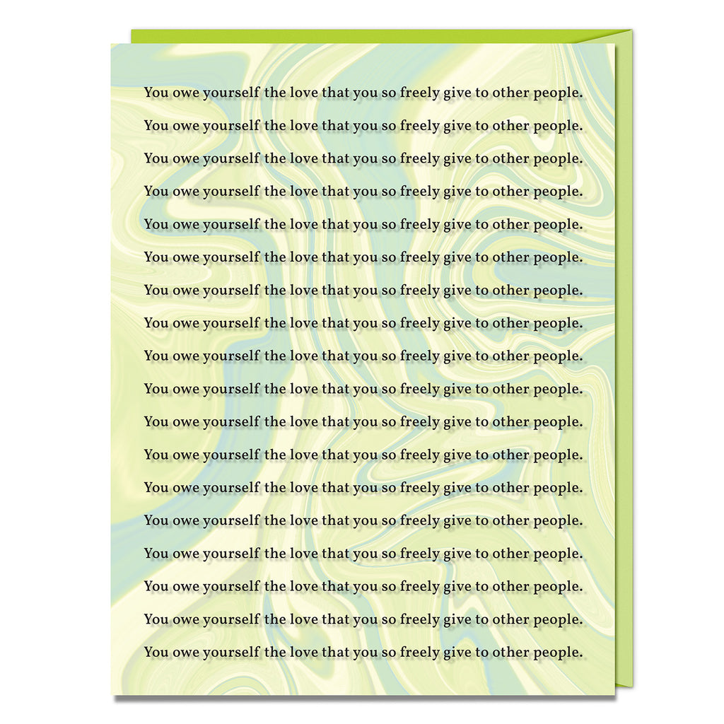 Alex Elle Owe Yourself Encouragement Card by Em & Friends, SKU 2-02882