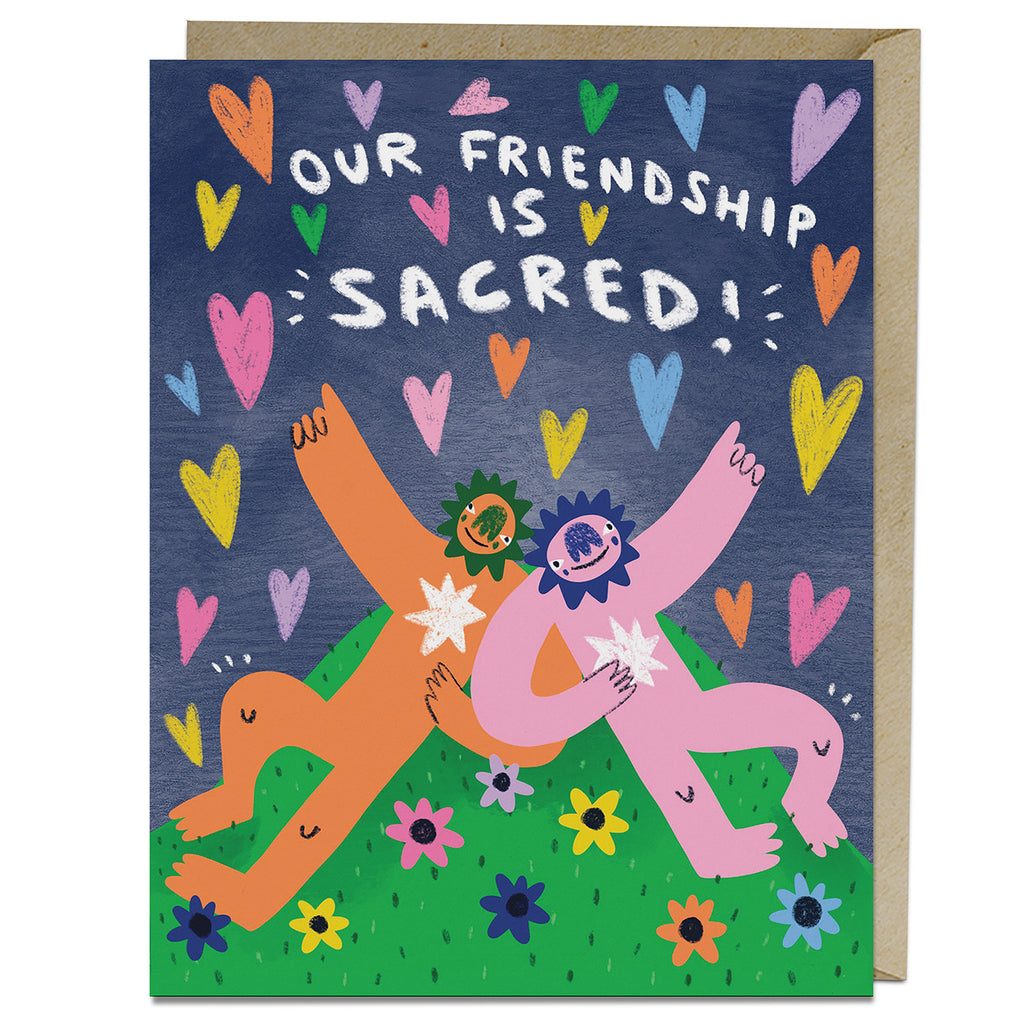 Barry Lee Friendship is Sacred Friendship Card by Em & Friends (SKU: 2-02909)