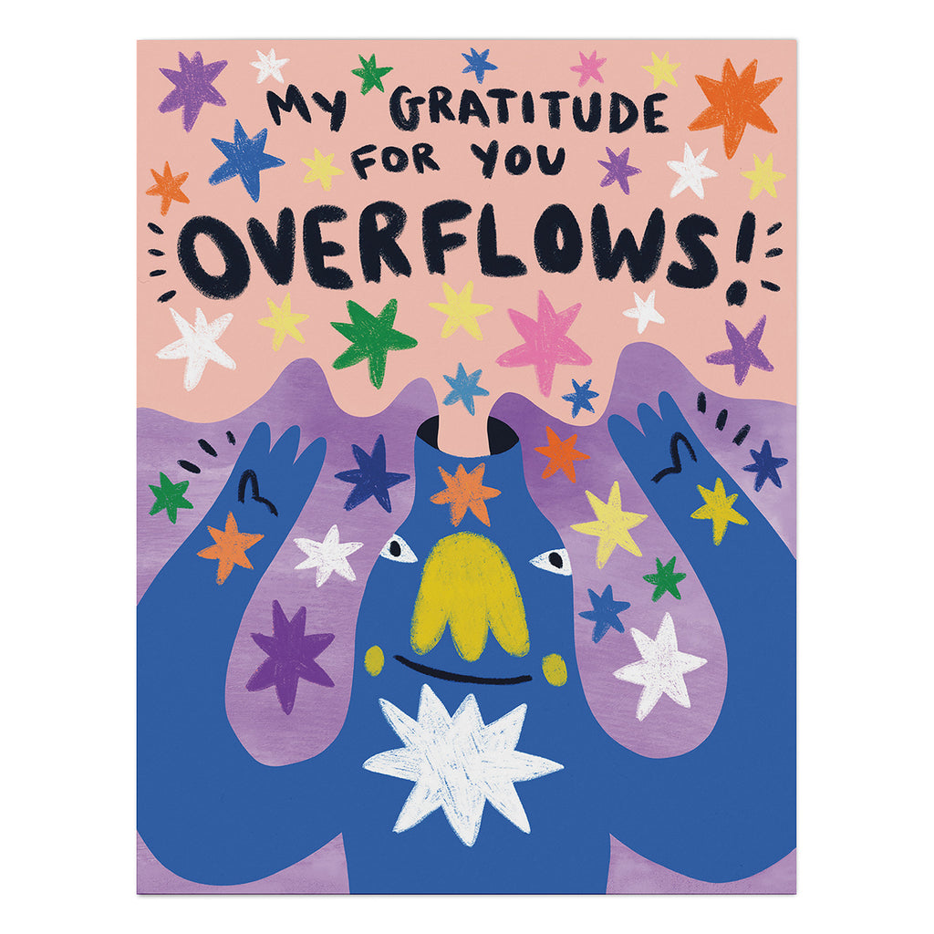 Barry Lee Gratitude Overflows Thank You Card by Em & Friends (SKU: 2-02911)