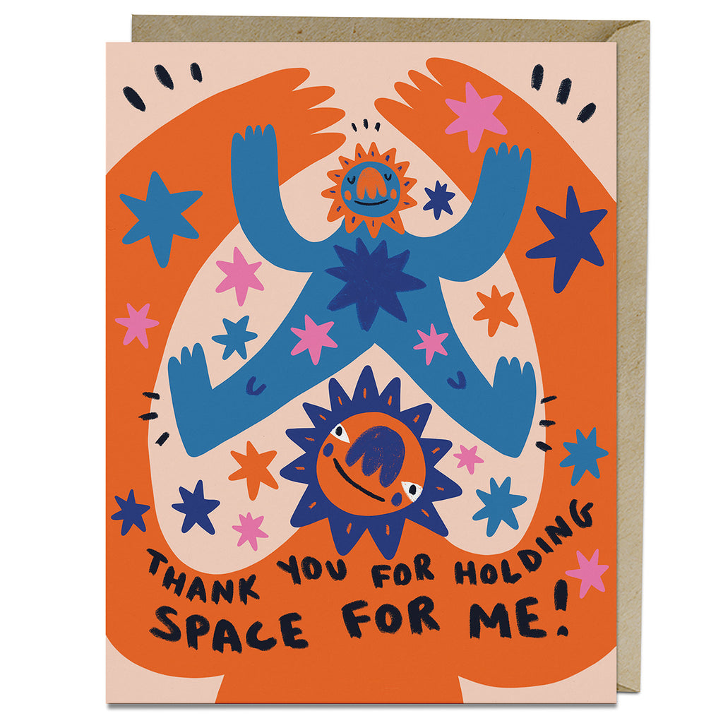Barry Lee Holding Space Friendship Card by Em & Friends (SKU: 2-02913)