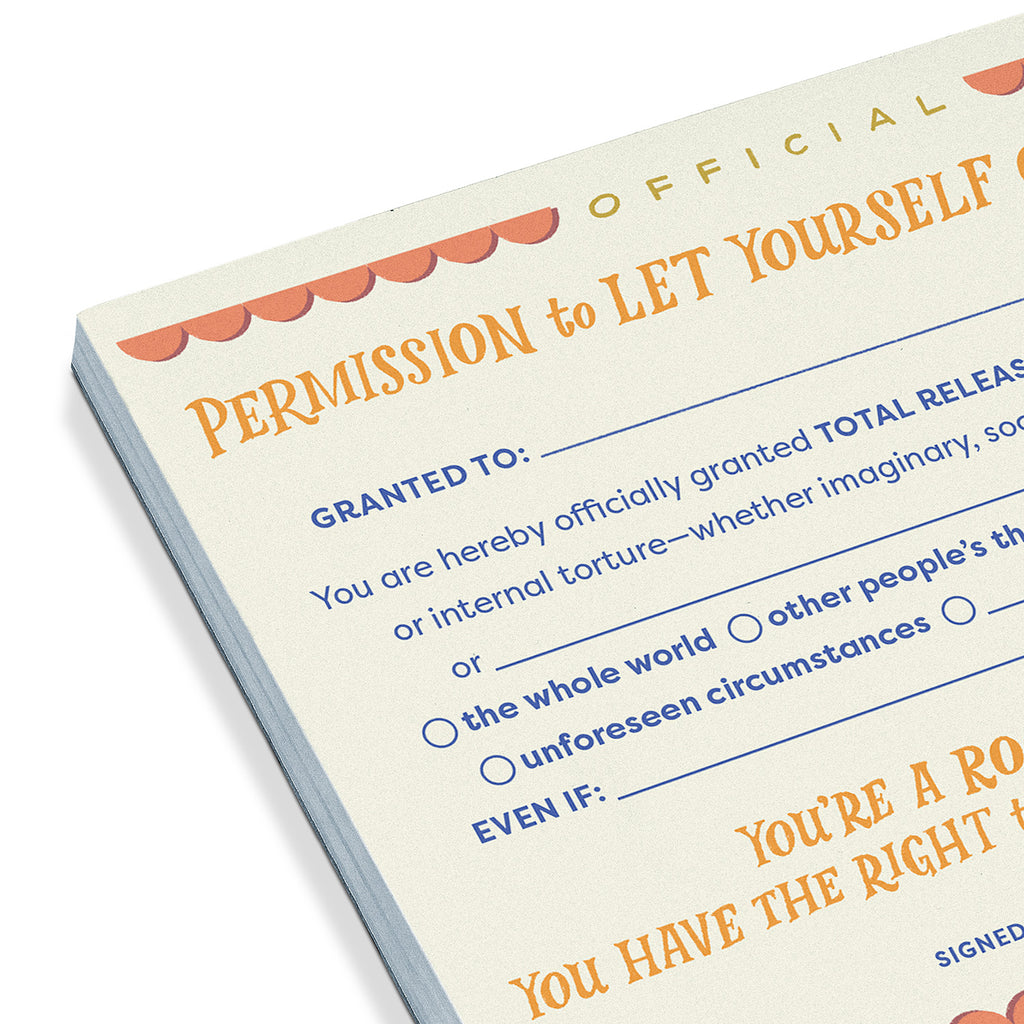 Permission to Let Yourself Off the Hook Notepad