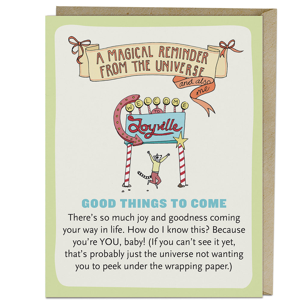 Em & Friends Good Things to Come Affirmators!® Greeting Card Blank Greeting Cards with Envelope by Em and Friends, SKU 2-02833