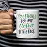 view Em & Friends Active Bitch Face Mug Coffee Mugs by Em and Friends
