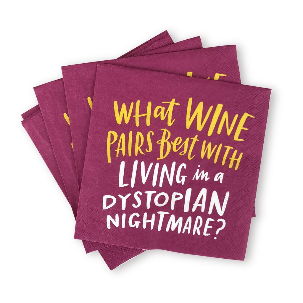 Em & Friends Dystopian Nightmare Cocktail Napkins, Pack of 20 by Em and Friends, SKU 2-02466