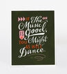 view Em & Friends "You Might As Well Dance" Print: 11 x 14 by Em and Friends, SKU 197-L