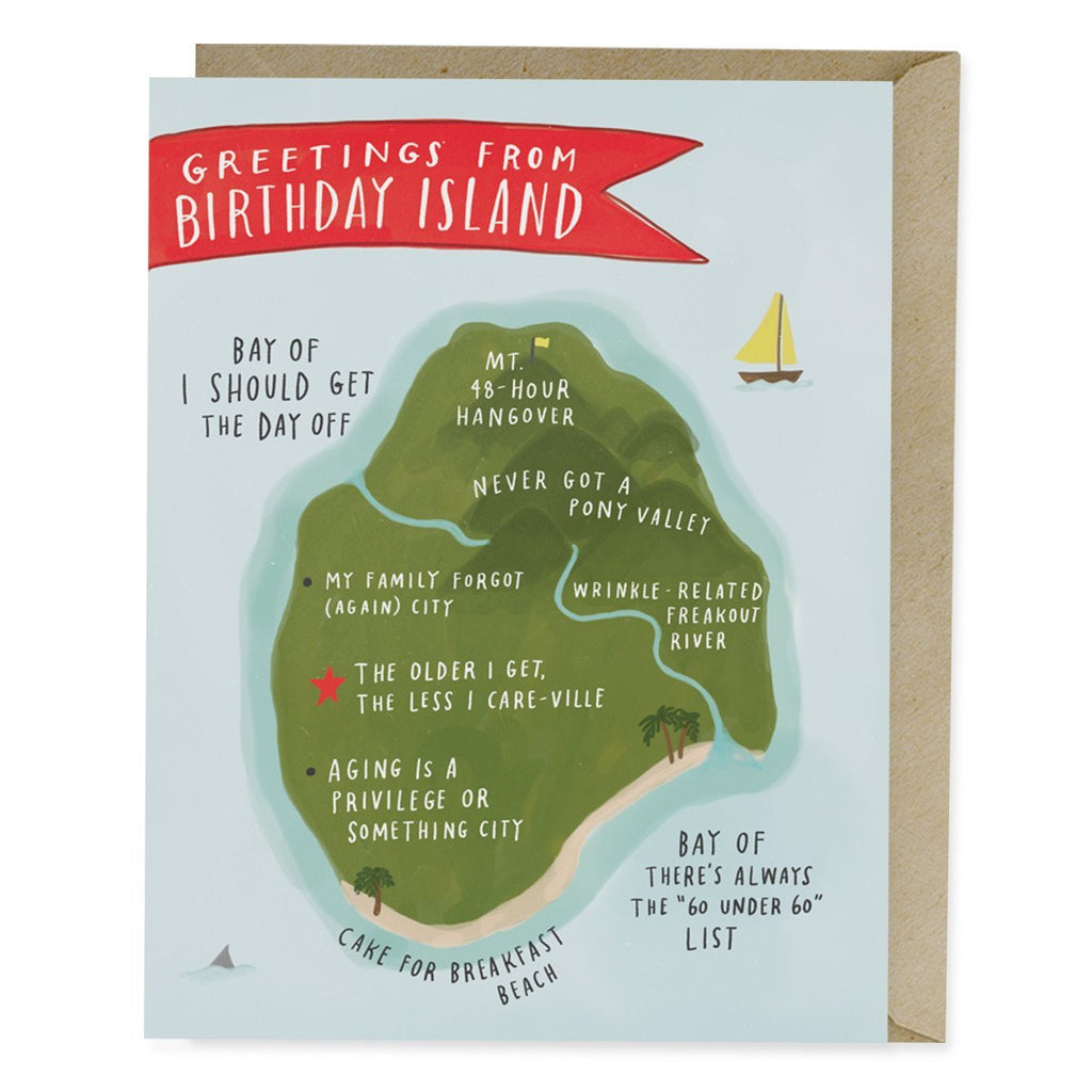 Em & Friends Birthday Island Card by Em and Friends, SKU 2-02017