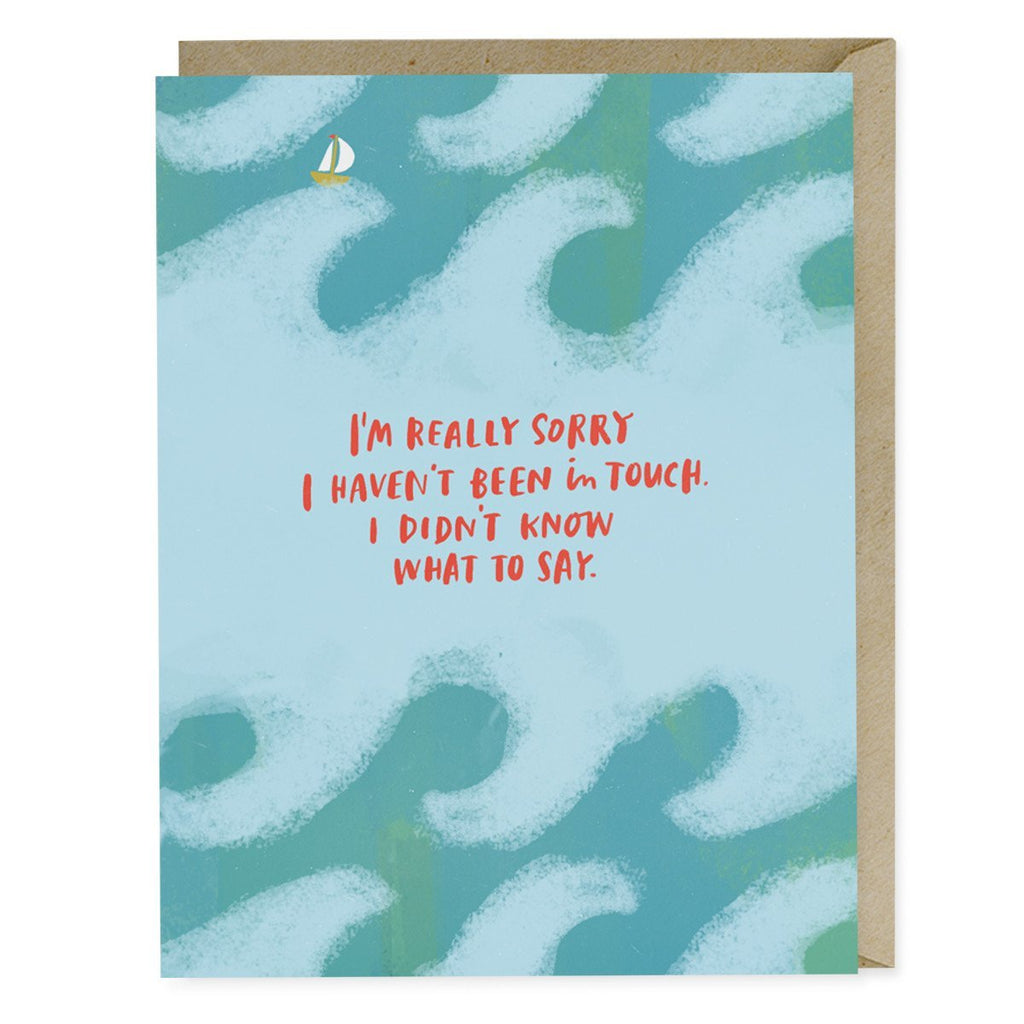 Em & Friends I Didn't Know What To Say Empathy Card & Sympathy Card Sale Greeting Card by Em and Friends, SKU 2-02210