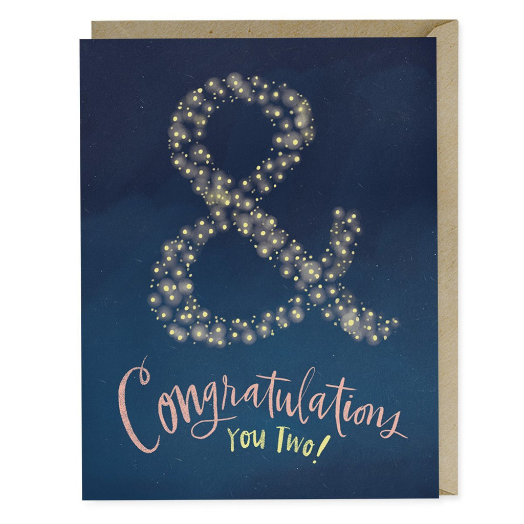 Em & Friends Ampersand Wedding/Baby Card Blank Greeting Cards with Envelope by Em and Friends, SKU 2-02262