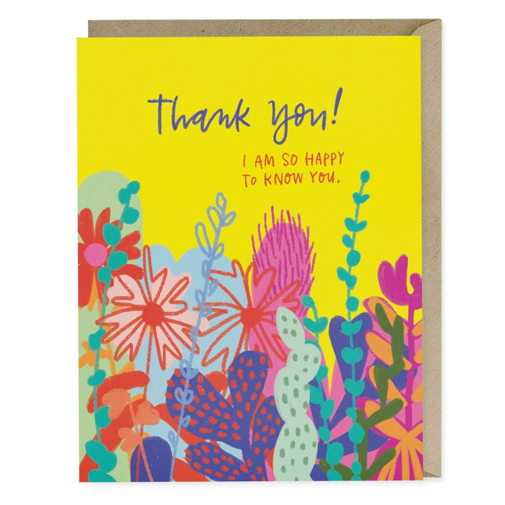 Em & Friends Happy to Know You Thank You Card by Em and Friends, SKU 2-02337