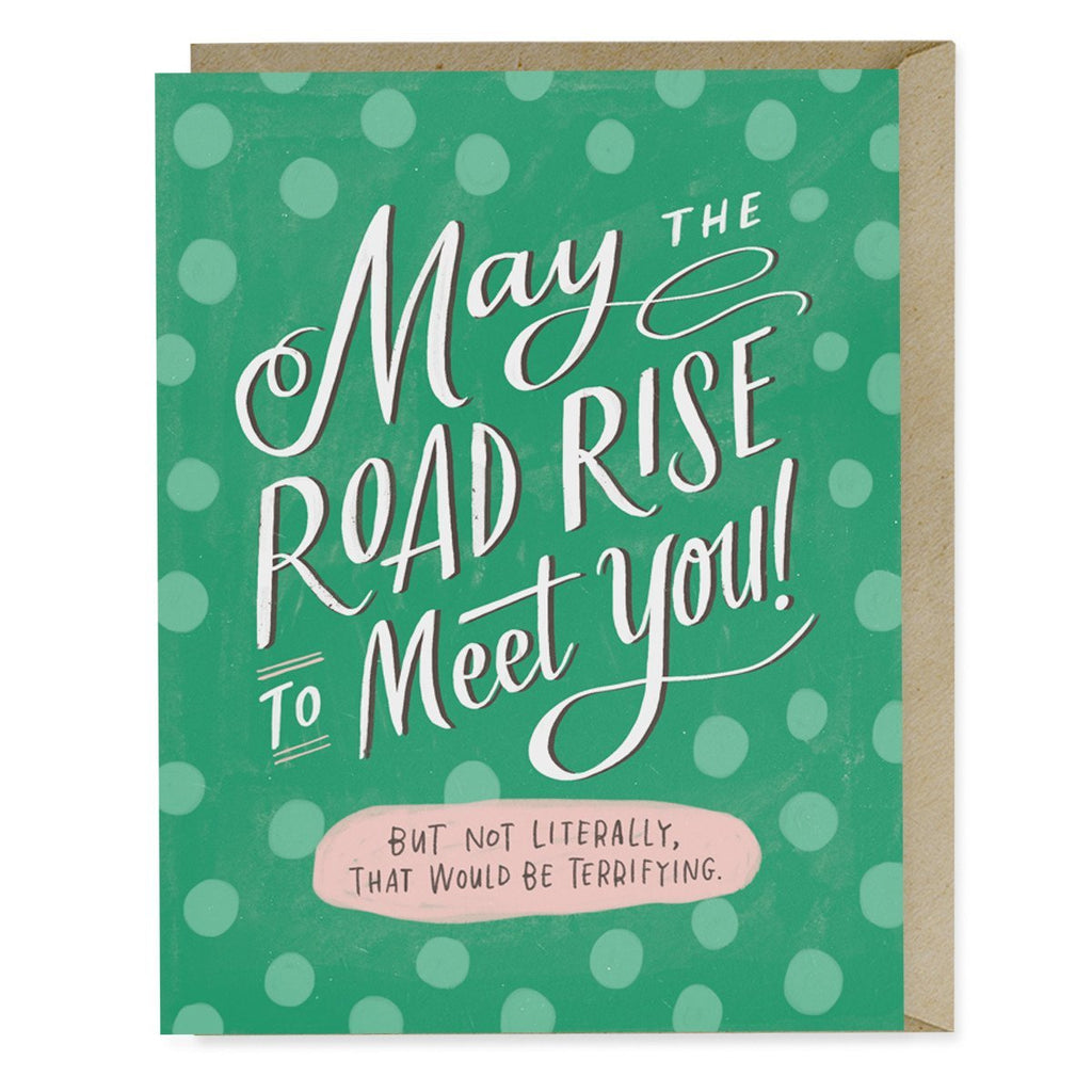 Em & Friends Road Rise To Meet You Card Blank Greeting Cards with Envelope by Em and Friends, SKU 2-02343