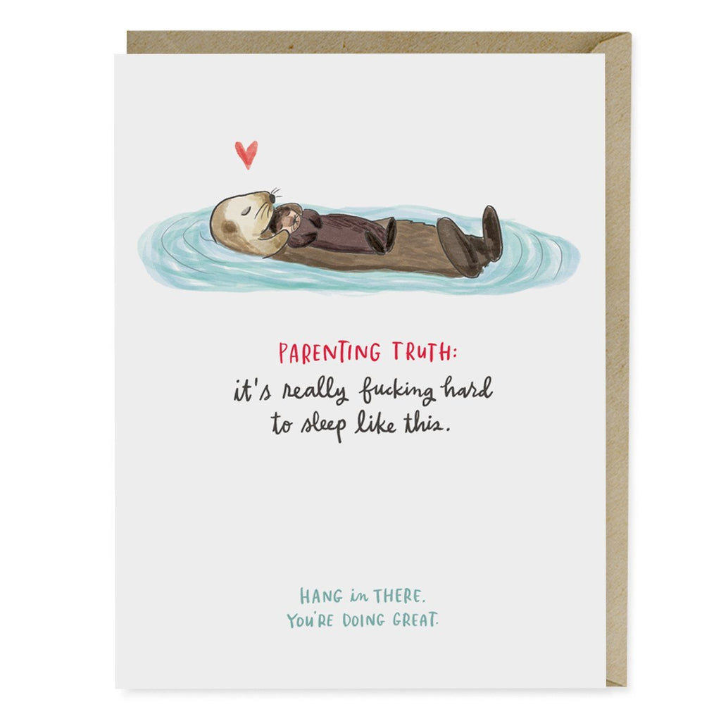 Em & Friends Baby Otter Parenting Truth Card by Em and Friends, SKU 2-02416
