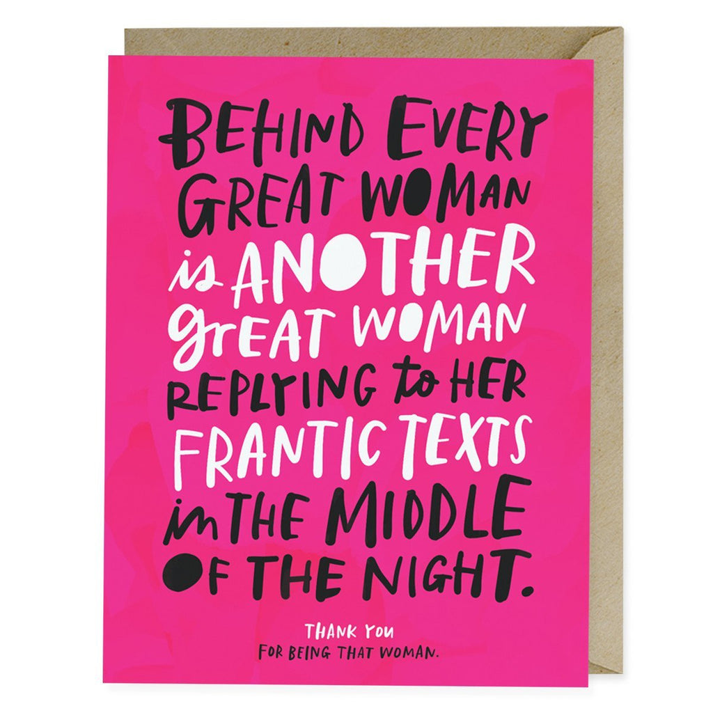 Em & Friends Every Great Woman Card Blank Greeting Cards with Envelope by Em and Friends, SKU 2-02484