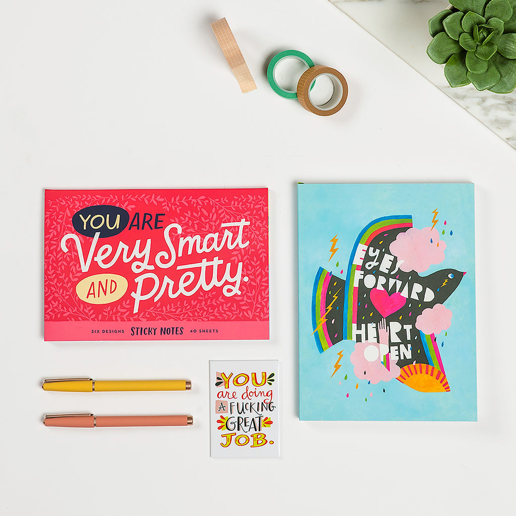 Em & Friends You Are Very Smart and Pretty Sticky Note Packet Sticky Notes Set by Em and Friends