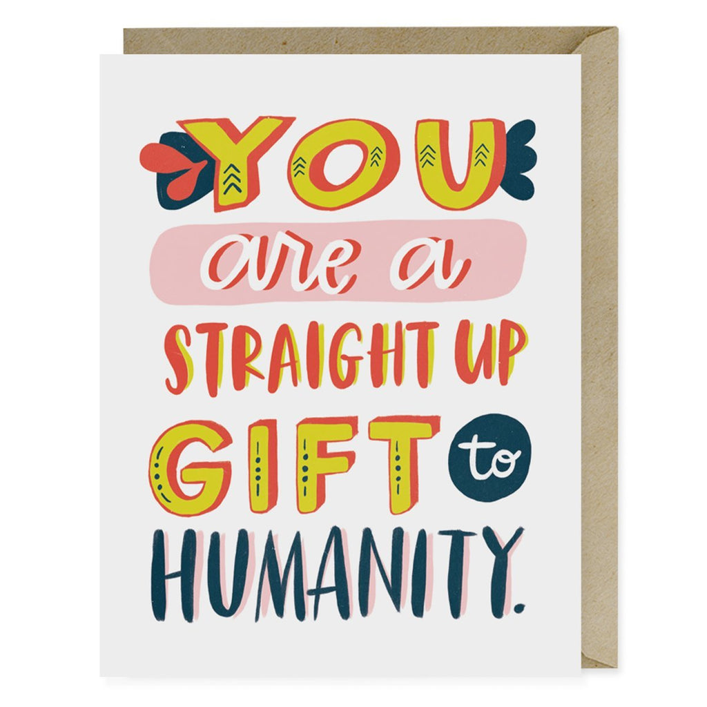 Em & Friends Gift To Humanity Card Blank Greeting Cards with Envelope by Em and Friends, SKU 2-02543