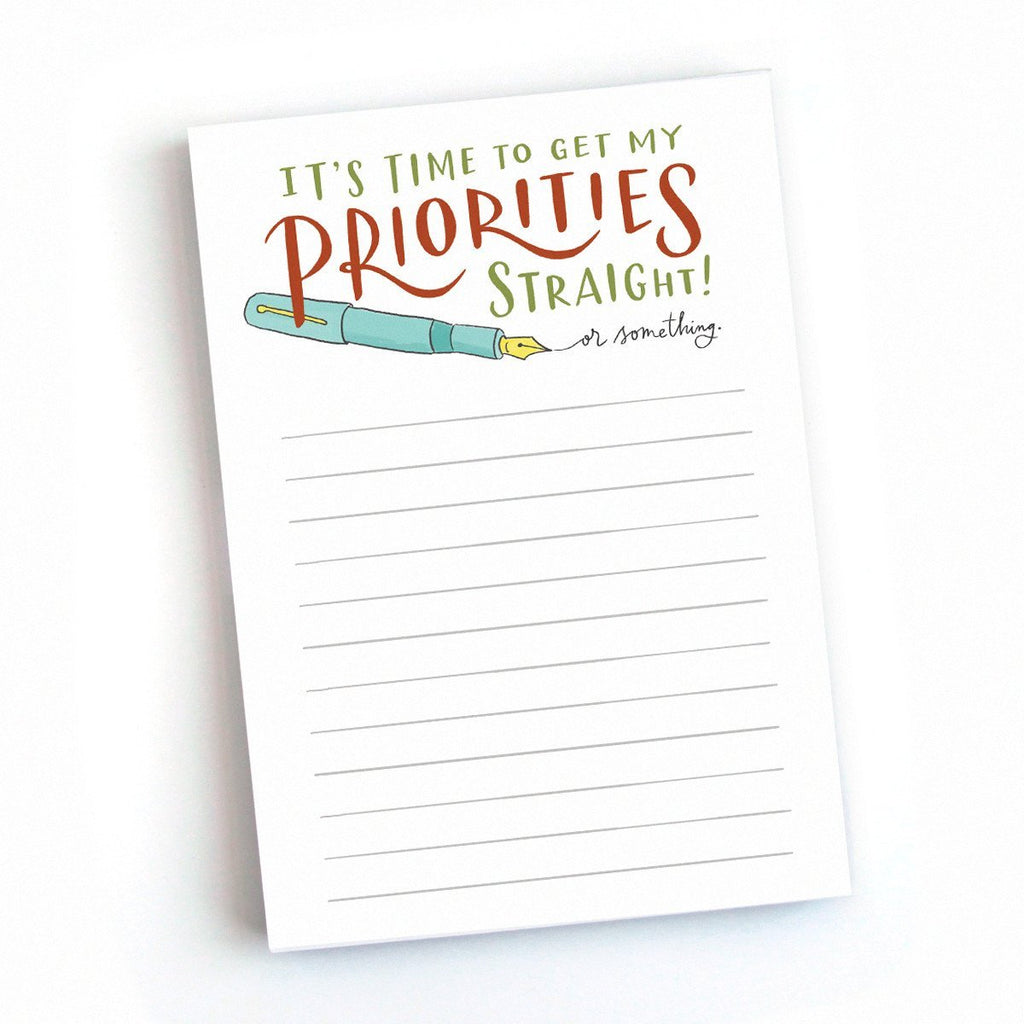 Em & Friends Priorities Notepad by Em and Friends, SKU 2-02121