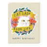 view Em & Friends Cat Lady for Life Birthday Sticker Card