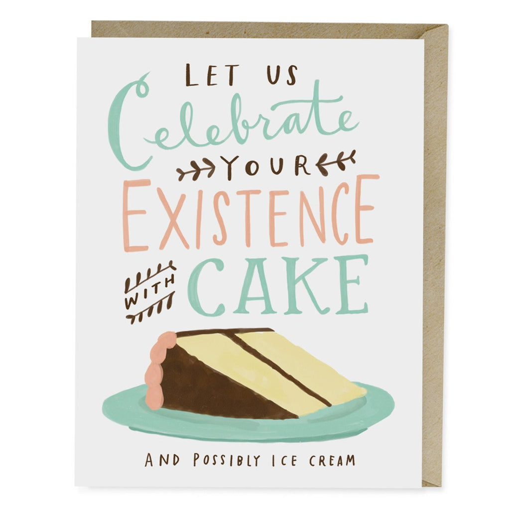 Em & Friends Celebrate With Cake Birthday Card Blank Greeting Cards with Envelope by Em and Friends, SKU 2-02019