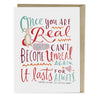 view Em & Friends The Velveteen Rabbit Quote Card by Em and Friends, SKU 2-02036