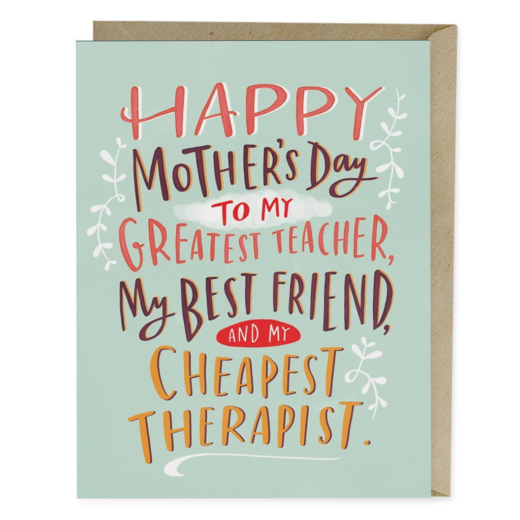 Em & Friends Best Friend Mother's Day Card Blank Greeting Cards with Envelope by Em and Friends, SKU 2-02072