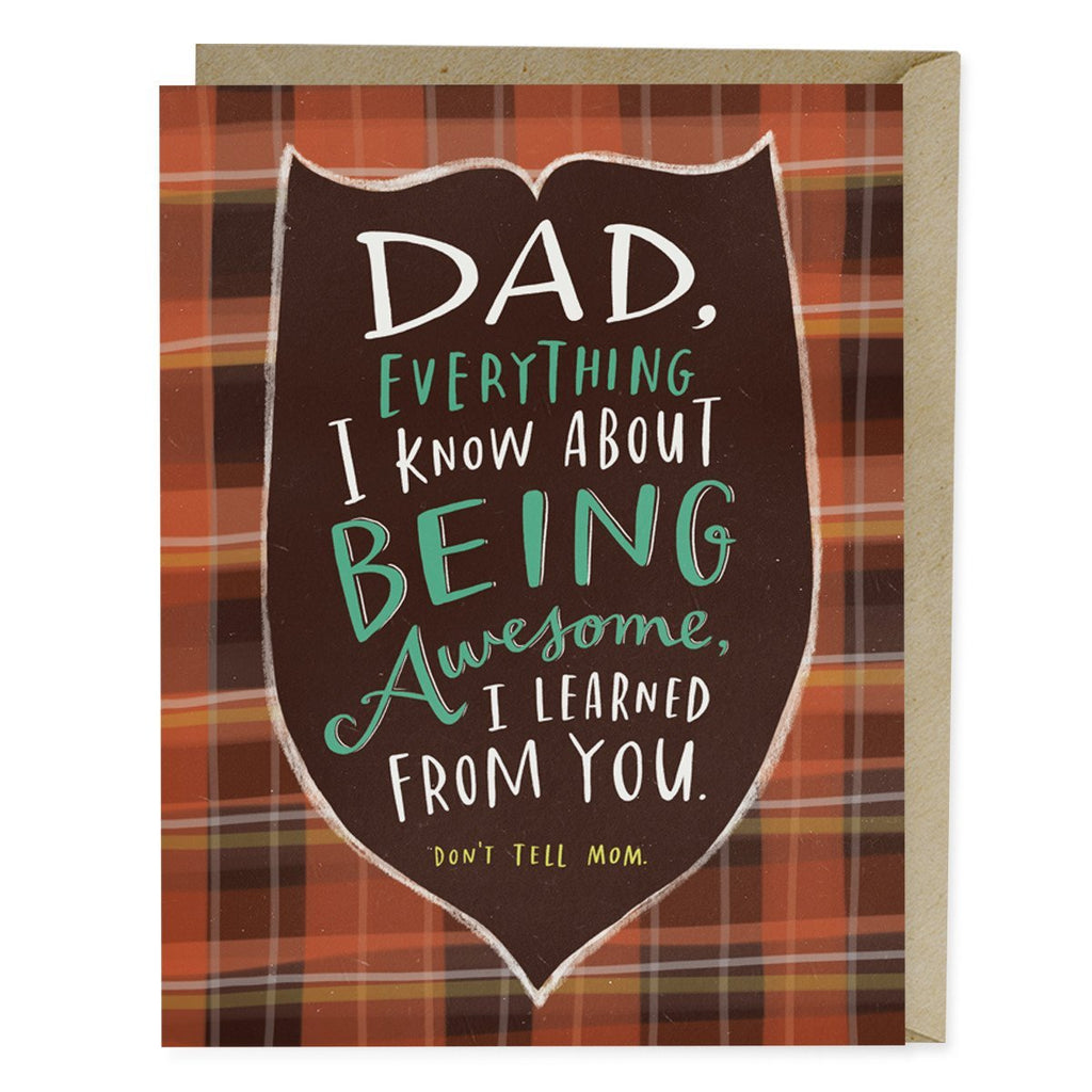 Em & Friends Don't Tell Mom Father's Day Card Blank Greeting Cards with Envelope by Em and Friends, SKU 2-02076