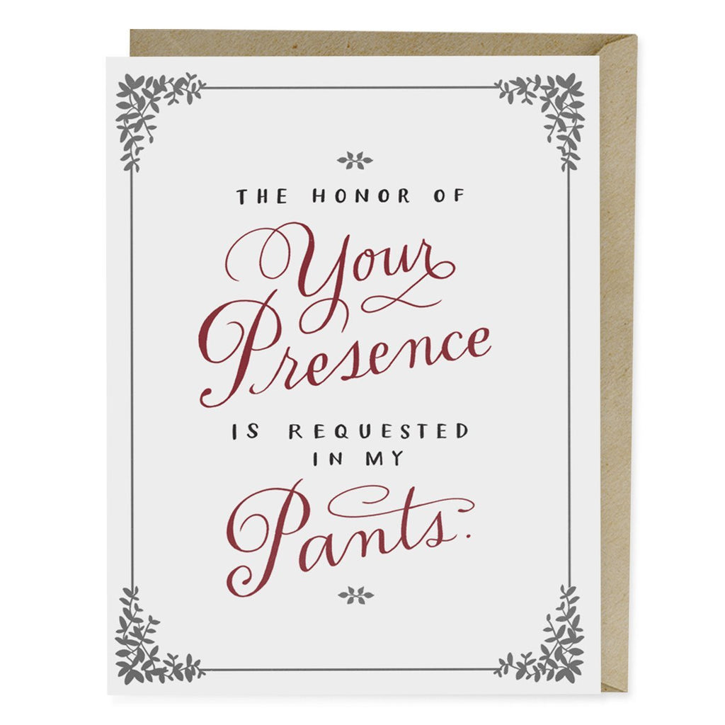 Em & Friends The Honor Of Your Presence Card Blank Greeting Cards with Envelope by Em and Friends, SKU 2-02149