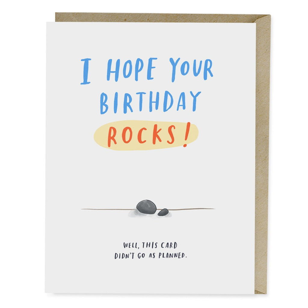 Em & Friends Hope Your Birthday Rocks Card by Em and Friends, SKU 2-02153