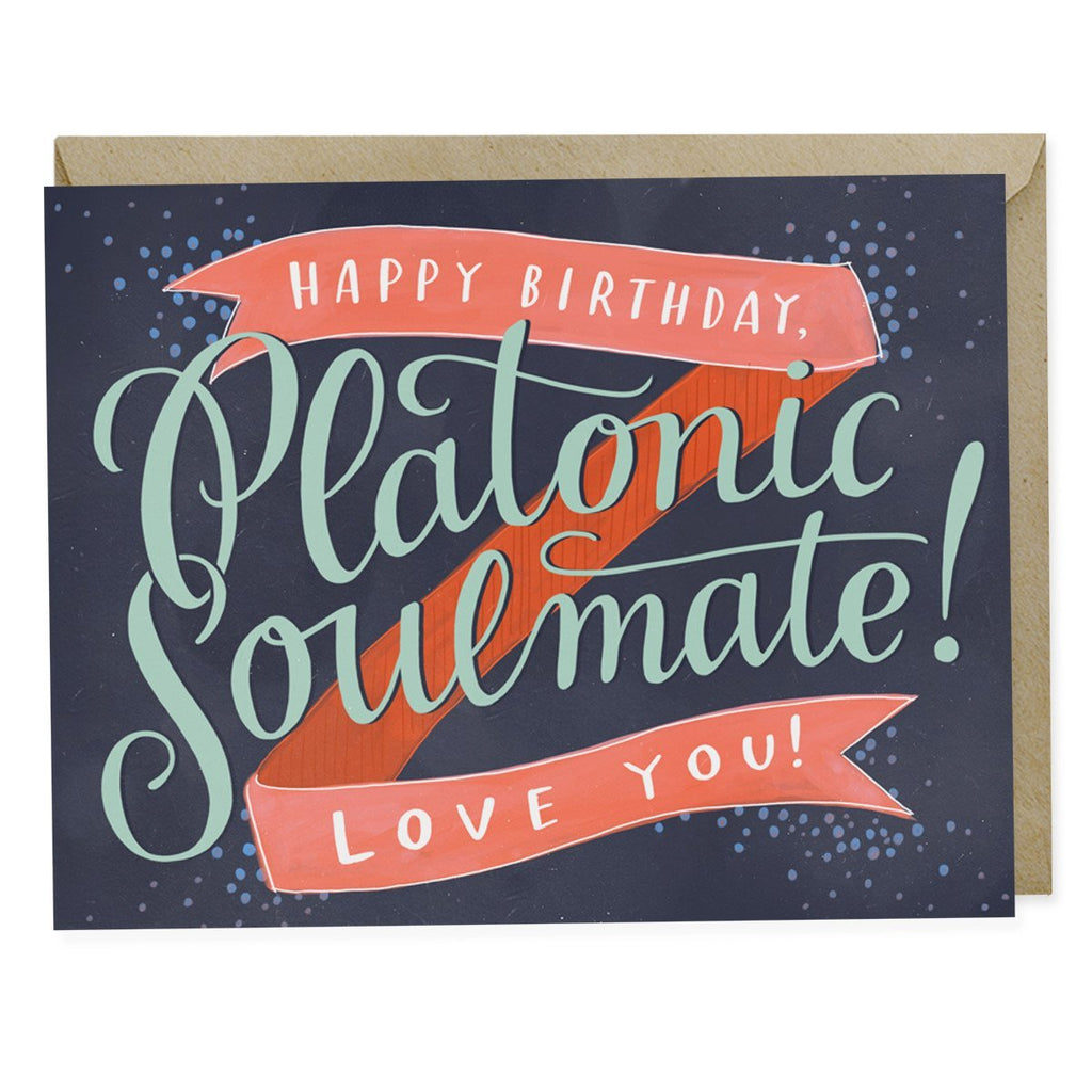 Em & Friends Platonic Soulmate Birthday Card by Em and Friends, SKU 2-02158