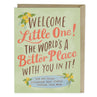 view Em & Friends The World's A Better Place Baby Card Blank Greeting Cards with Envelope by Em and Friends, SKU 2-02168
