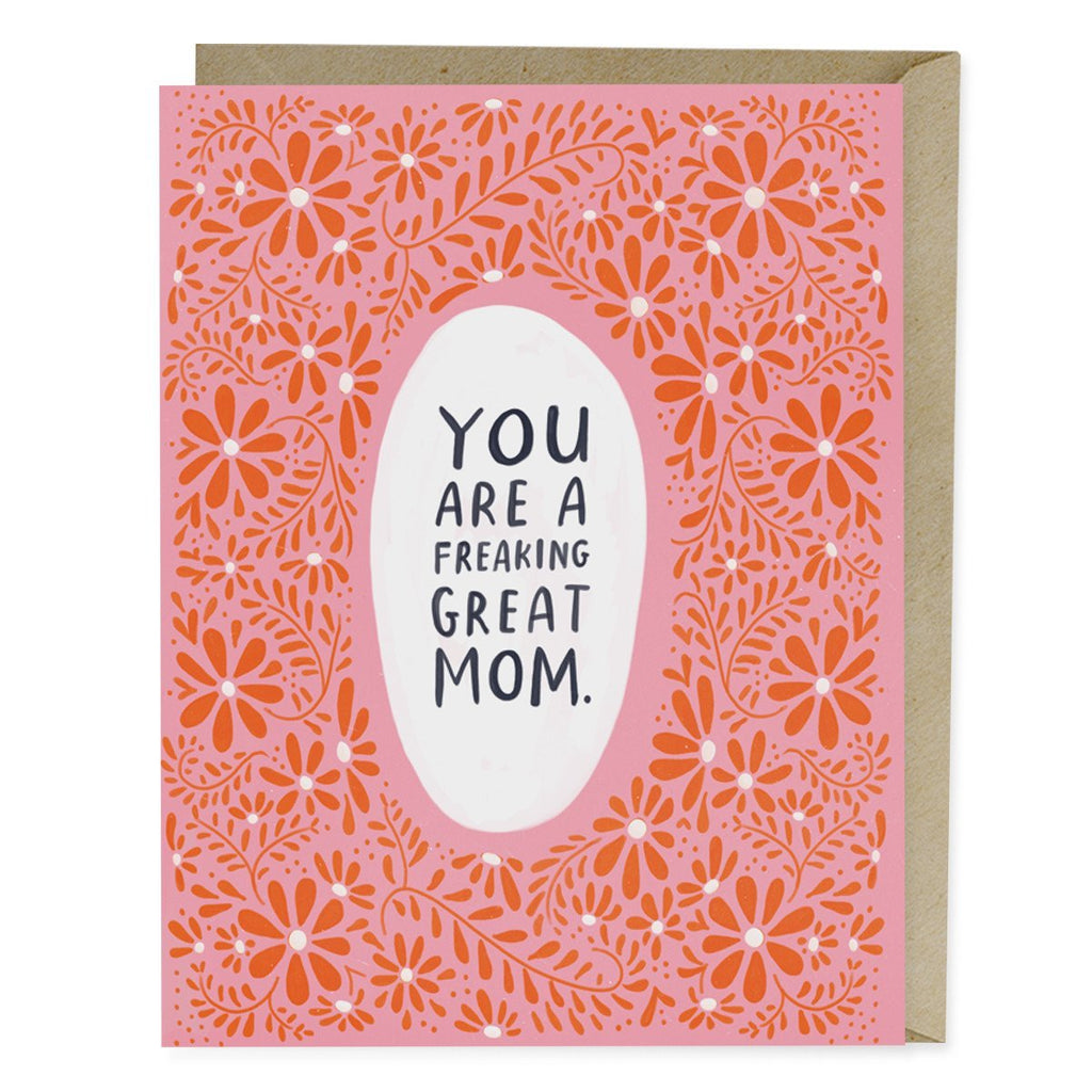 Em & Friends Freaking Great Mom Card Blank Greeting Cards with Envelope by Em and Friends, SKU 2-02171