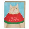 view Em & Friends Cat Sweater Holiday Card Sale Greeting Card by Em and Friends, SKU 2-02190
